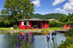  Romantic Wooden Lodge,Sauna,Schwimmteich,alleinstehend,absolut ruhig  Хессиш-Ольдендорф
